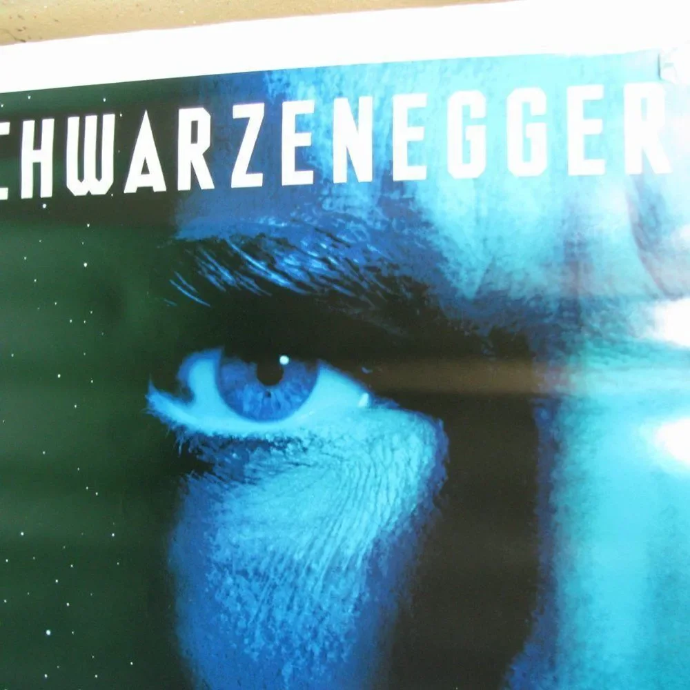 Vintage Total Recall Schwarzenegger Movie Poster
